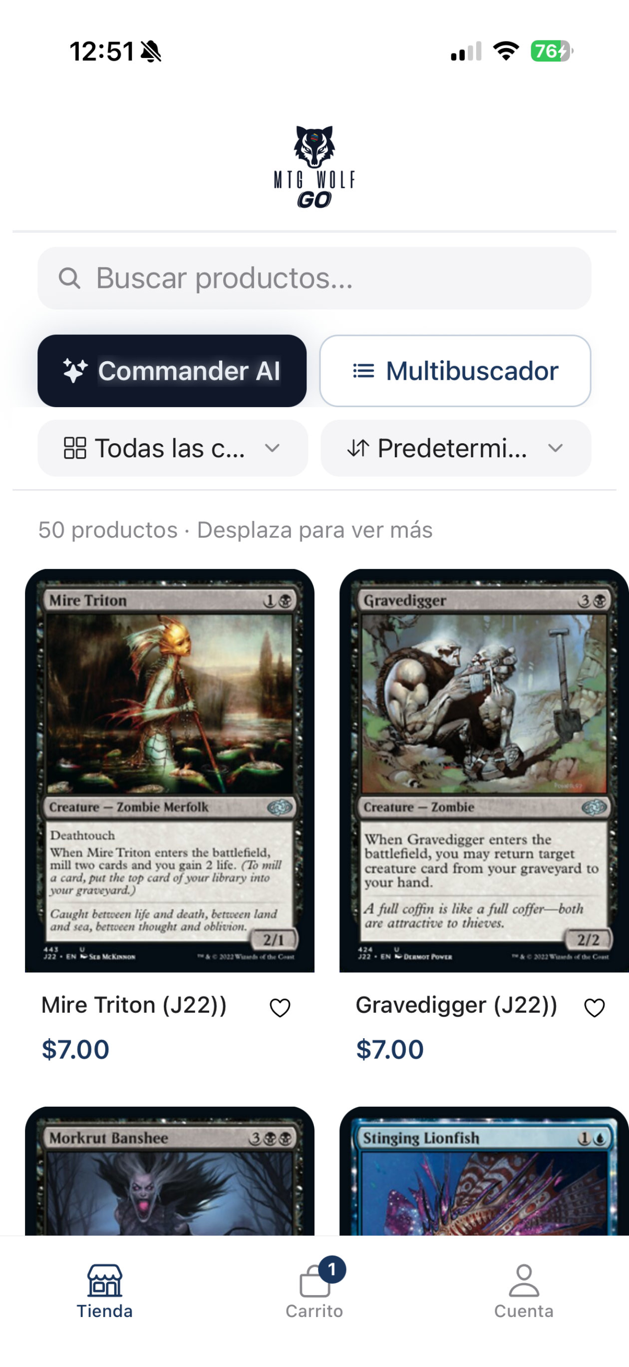 MTG Wolf GO - Tienda